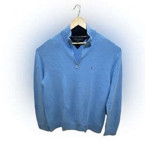 Tommy Hilfiger Men’s Blue XXL 1/4 Zip Sweater